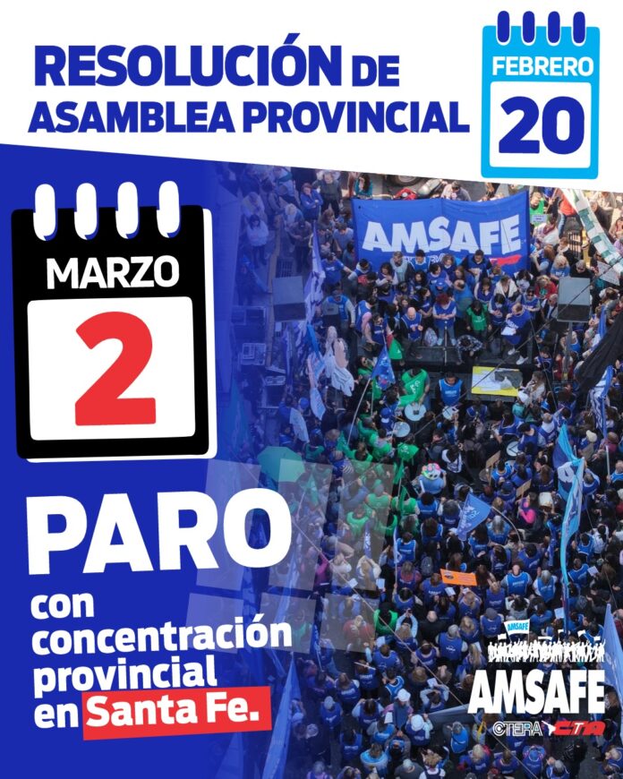 AMSAFE RECHAZÓ LA OFERTA SALARIAL Y CONVOCA A UN PARO EL 2 DE MARZO ...